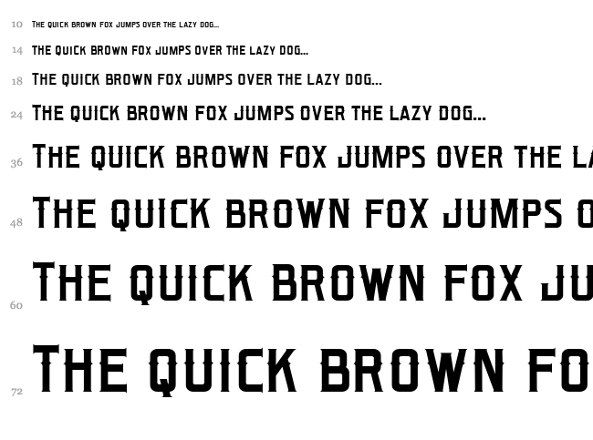 Bonzer - San Francisco font waterfall